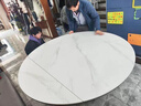 左右家居實(shí)木巖板餐桌椅組合2024新款家用小戶(hù)型飯桌復古風(fēng)可伸縮 單桌實(shí)木框架 單桌實(shí)木框 75cm 120X78X 曬單實(shí)拍圖