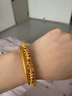 中國黃金（CHINA GOLD）黃金手鏈男女款足金碎金子盤纏金手繩轉(zhuǎn)運(yùn)珠情人節(jié)生日禮物送女友 盤纏手鏈 約5.4g【中金禮盒】 曬單實(shí)拍圖