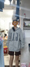 GAP男女裝2025秋季新款logo印花抓絨寬松運(yùn)動連帽衫衛(wèi)衣786920 灰色 M (170/92A) 亞洲尺碼 曬單實拍圖