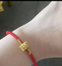 周六福（ZLF）女神節(jié)禮物 黃金轉(zhuǎn)運珠女款5D硬金如意福龍紅瑪瑙手繩 定價 0.46g 曬單實拍圖
