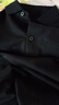 羅蒙（ROMON）下擺開(kāi)叉polo衫男短袖t恤翻領(lǐng)夏季純棉刺繡商務(wù)休閑半袖男裝上衣 黑色 M 曬單實(shí)拍圖