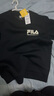 FILA 斐樂(lè )官方男子套頭衛衣2025秋新款健身運動(dòng)基礎針織保暖長(cháng)袖上衣 正黑色-BK M 170/92A/M 曬單實(shí)拍圖