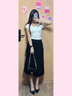 CharisKitty包包女款2025年輕奢鏈條斜挎包真皮菱格單肩包女包七夕情人節(jié)禮物 黑色 曬單實(shí)拍圖