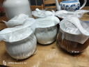 京東京造 燉盅【傳統瓦罐】陶瓷蒸蛋輔食帶蓋贈勺子 瓦罐450ML棕色2只裝 曬單實(shí)拍圖