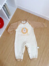 巴帝巴帝秋季新款嬰幼兒童連體衣爬服高彈舒適哈衣睡衣 卡其 90cm 曬單實(shí)拍圖