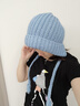 妙奕嘉毛線帽針織帽保暖帽子女秋冬季2025新款護耳雷鋒帽巴拉克拉法帽 加厚大頭圍麻花辮針織帽【藍色】 曬單實拍圖