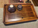 黑檀木茶盤(pán)家用辦公室儲水式一體式茶臺小型花梨木泡茶茶具托盤(pán) 花梨木 中號【可儲水1500ML尺寸約36*23】 曬單實(shí)拍圖