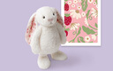 Jellycat花布邦尼兔動物毛絨玩偶兔子玩偶兒童禮物娃娃教師節(jié)生日禮物 白芮（乳白色） Medium 曬單實拍圖