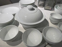 曼遠景德鎮碗家用2025新款高顏值青瓷餐具高級感碗碟套裝家用喬遷碗盤(pán) 祥瑞青瓷【10人配置】 72頭 曬單實(shí)拍圖