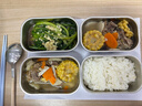 小熊（Bear）電熱飯盒 加熱飯盒 保溫飯盒可加熱 雙層四膽辦公室蒸煮熱飯神器可預(yù)約上班族加熱便當(dāng)盒DFH-G16W7 曬單實(shí)拍圖