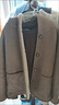 皮爾卡丹（pierre cardin）連帽皮草顆粒羊羔絨復合皮毛一體外套男士加厚兩面穿仿羊剪絨皮衣 駝色(兩面穿) 3XL 150-170斤 曬單實(shí)拍圖