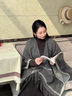 恒源祥2025新款秋冬季羊毛圍巾女加寬加厚超大U型保暖羊毛斗篷披肩外搭 深灰色 曬單實(shí)拍圖