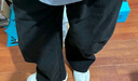 森馬（Semir）休閑褲男秋寬松弧形彎刀褲25長(cháng)褲垂感松弛感抽繩褲子10A525127102 曬單實(shí)拍圖