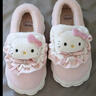 百慕傾臣HelloKitty貓棉拖鞋女士冬季包跟2024新款毛絨防滑月子鞋棉鞋女款 kt貓【包根更保暖】 38-39 適合37-38 曬單實(shí)拍圖