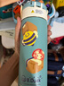 膳魔師（THERMOS）保溫杯兒童直飲水杯小學(xué)生開(kāi)學(xué)必備小黃鴨水壺帶杯套500ml淡綠 曬單實(shí)拍圖