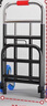 學(xué)生行李拉桿車(chē)專(zhuān)用小拖車(chē)行李箱拉書(shū)推車(chē)折疊便攜式爬樓梯手拉車(chē) 橡膠輪-28管徑承重200斤 曬單實(shí)拍圖