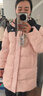 巴拉巴拉童裝兒童長(cháng)款羽絨服冬裝男童女童極寒戶(hù)外拼接撞色外套 夢(mèng)幻粉(白鴨絨)60308 130 （充絨量158g） 曬單實(shí)拍圖