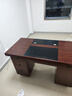 奈高（NAIGAO）辦公桌電腦桌辦公室油漆寫(xiě)字臺桌子帶鍵盤(pán)抽辦公職員1.4米紅棕色 曬單實(shí)拍圖