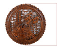 璽朝東陽(yáng)木雕香樟木掛件圓形雕刻實(shí)木掛屏客廳玄關(guān)電視背墻壁掛裝飾畫(huà) 和 直徑48cm 曬單實(shí)拍圖
