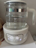 摩飛電器（Morphyrichards）全玻璃養(yǎng)生壺家用燒水壺多段控溫電熱水壺極速風(fēng)冷恒溫壺沖奶泡奶機(jī)MR5602 1.2L 椰奶白 曬單實(shí)拍圖
