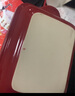 NITORI宜得利家居 家用馬克杯方盤湯杯甜品盅餐具烤箱適用方盤晴暖 烤箱適用方盤L 紅色 30.2cm 曬單實(shí)拍圖