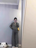 革曼孕婦裝秋冬款2025新款外套褲子洋氣時(shí)髦休閑春秋款長袖秋季兩件套 黑色條紋套裝 XL 曬單實(shí)拍圖
