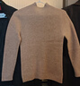 羅蒙100%純山羊絨衫女秋冬新款加厚半高領(lǐng)內搭羊絨毛衣修身顯瘦打底衫 深駝色 XL 【115-125斤】 曬單實(shí)拍圖