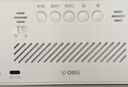 得力（deli）充電款電子智能鬧鐘背光大鬧鈴家用學(xué)生多功能溫濕度計大屏床頭鐘 開(kāi)學(xué)升學(xué)季必備 白 LE103A 曬單實(shí)拍圖