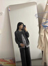 苒琦媽咪孕婦裝針織套裝秋冬季慵懶風(fēng)假兩件上衣闊腿褲褲子毛衣兩件套秋裝 灰色套裝 M 曬單實(shí)拍圖