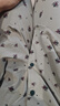 安之伴睡衣女秋季甜美減齡娃娃領(lǐng)開(kāi)衫碎花長(cháng)袖長(cháng)褲女士家居服套裝 A灰紫紅 M 曬單實(shí)拍圖