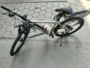 飛鴿（FG FLYING PIGEON）山地自行車(chē)男女士大中小學(xué)生車(chē)青少年變速車(chē)通勤代步競速單車(chē) 逐日鋼架-三刀輪-碟剎 納多灰 27.5英寸 適合170-190cm 21速標準版 曬單實(shí)拍圖