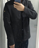 樂(lè )卡克（Le coq sportif）【金標】法國公雞秋季立領(lǐng)開(kāi)衫休閑外套 炫黑色 2XL 曬單實(shí)拍圖