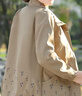 小個(gè)子媽媽春秋裝外套夾克中老年女裝風(fēng)衣服寬松50-60歲洋氣休閑 卡其色【上衣】 3XL 建議115-130斤 曬單實(shí)拍圖