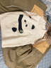 戴維貝拉（DAVE＆BELLA）雪尼爾半邊絨兒童毛衣女童上衣寶寶衣服男童套頭衫秋冬新款童裝 黑白熊貓【現(xiàn)貨】 120 cm（建議身高110-120cm） 曬單實拍圖