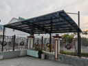 鋁合金車(chē)棚停車(chē)棚家用戶(hù)外車(chē)庫棚小區停車(chē)位棚室外汽車(chē)遮陽(yáng)棚蓬 合抱車(chē)棚（每平方材料費） 曬單實(shí)拍圖