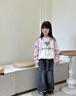 G.duck小黃鴨女童春裝套裝2025新款大童洋氣時髦兒童炸街衛(wèi)衣女孩牛仔褲 黑色衛(wèi)衣+牛仔褲 均碼 130cm 曬單實拍圖
