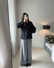 Teenie Weenie小熊女裝外套2025冬季新款簡約兩件套戶外工裝風(fēng)上衣 黑色 S 曬單實(shí)拍圖