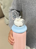 Diller保溫杯316L不銹鋼大容量水杯男女士高顏值戶(hù)外便攜學(xué)生杯子新款 自然系-480ml【櫻花粉】 曬單實(shí)拍圖
