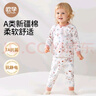 歐孕（OUYUN）兒童秋衣套裝純棉兒童保暖內衣貼身高彈秋衣秋褲秋冬睡衣 睡眠小熊 【7A抑菌新疆棉】 90 【建議身高85-95cm】 曬單實(shí)拍圖