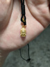 中國黃金（CHINA GOLD）佛頭黃金吊墜女款足金大日如來(lái)佛祖項鏈教師節生日禮物送媽媽女友 今/次日達*佛頭吊墜【黑繩-圓扣】約0.3g 曬單實(shí)拍圖