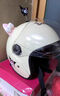 NUOMAN3C認證電動(dòng)車(chē)兒童可愛(ài)頭盔小孩太空人防曬半盔3-15歲男女孩萌寶電瓶車(chē)冬季保暖安全帽 成人款庫洛米全盔+KT粉白耳朵+搖搖米 曬單實(shí)拍圖
