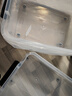禧天龍塑料衣物收納箱玩具整理箱55L 透明 3個(gè)裝 帶輪 曬單實(shí)拍圖