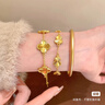 六福珠寶 足金圓環(huán)形黃金耳釘耳飾 計(jì)價 G01G0009DS 約1.60克 曬單實(shí)拍圖