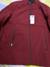 啄木鳥(niǎo)2025春秋季新款潮流男士純色外套休閑百搭寬松中老年夾克衣服男裝 JD-A08/3323酒紅色 3XL 曬單實(shí)拍圖