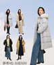茵曼（INMAN）2025秋冬女裝新款高充絨量白鴨絨連帽毛領(lǐng)羽絨服長(cháng)款外套大衣上衣 雅典灰 M 曬單實(shí)拍圖
