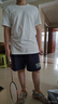 蕉下（beneunder）短袖T恤男棉感寬松休閑衣服男裝透氣干爽內搭GP998 霜奶白 XL 曬單實(shí)拍圖