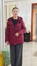 雪中飛羽絨服女2025款冬季短款寬松翻領(lǐng)保溫外套媽媽裝紅色XL 曬單實(shí)拍圖