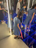 戴維貝拉（DAVE＆BELLA）女夏季裙子女童連衣裙兒童公主裙小女孩夏裝中大童女裝9-12歲夏天 牛仔藍(lán) 150 cm（建議身高140-150cm） 曬單實(shí)拍圖