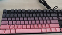 惠普（HP）GK200機(jī)械鍵盤有線辦公游戲鍵盤 20種背光燈效 87鍵電競鍵盤鼠標(biāo)套裝電腦外設(shè)鍵鼠 側(cè)刻黑莓粉【青軸】白光 曬單實(shí)拍圖