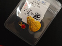蜜金（HoneyGold）珠寶 黃金套鏈足金古法琺瑯文玩蝶戲項鏈HGC1702工費260元/件 7.53g 曬單實(shí)拍圖